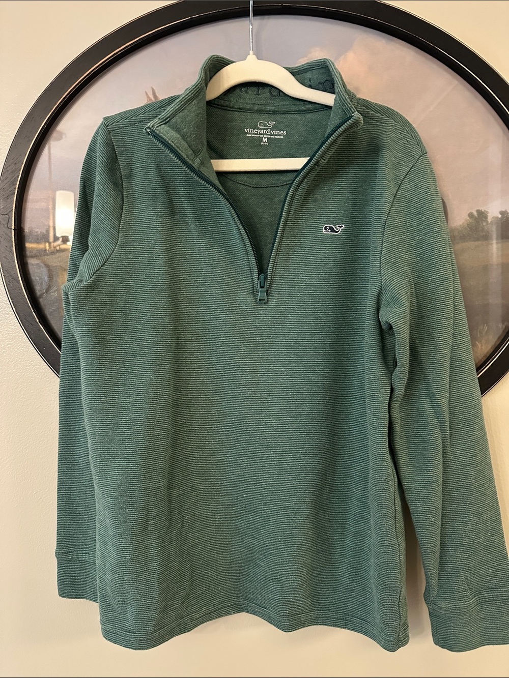 Vineyard Vines Green Half-Zip Pullover Sweater